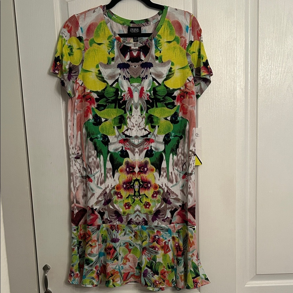 Prabal Gurung for Target Multicolor Floral Midi Dress